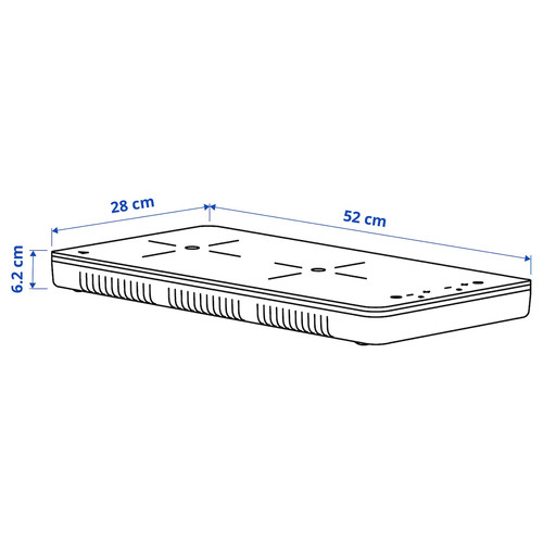 TILLREDA Portable induction hob, 2 zones white