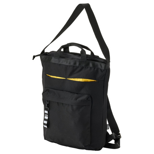 VÄRLDENS Travel tote bag, black, 28x12x44 cm/16 l
