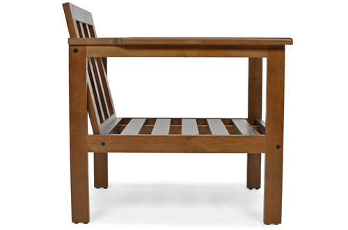 Outdoor Armchair BELLA, brown/graphite