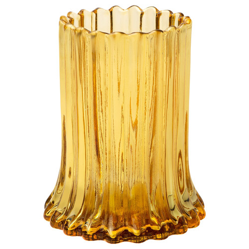 AROMATISK Vase, yellow, 14 cm