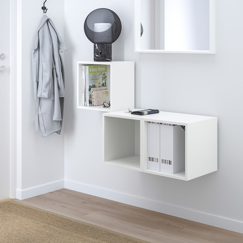 EKET Wall-mounted cabinet combination, white, 105x35x70 cm