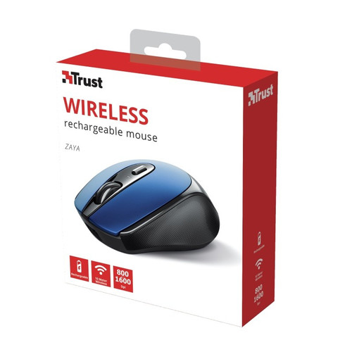 Trust Optical Wireless Mouse Zaya, blue