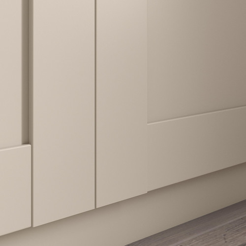 PAX / BERGSBO Wardrobe combination, grey-beige/grey-beige, 150x60x236 cm