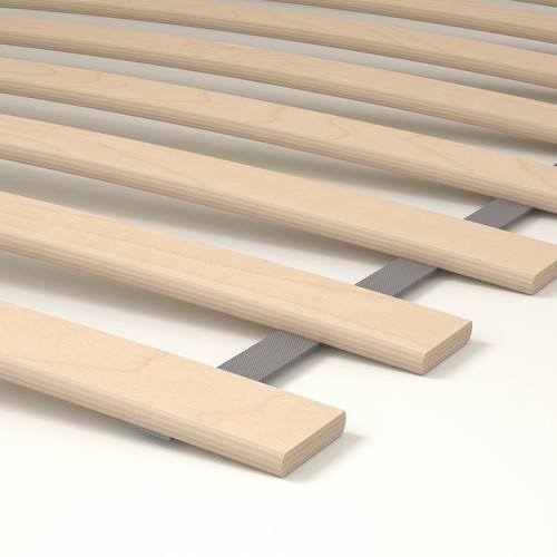 STJÄRNÖ Bed frame, anthracite/Luröy, Standard Single
