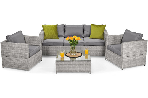 Outdoor Furniture Set MALAGA COMFORT MAX, grey