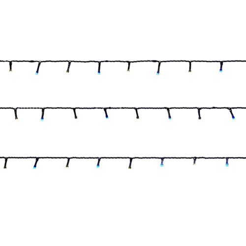 LED Lighting Chain 240 LED 14.3 m, outdoor, white-blue