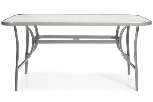 Outdoor Dining Table PORTO 150, silver