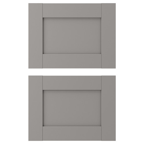 ENHET Drawer front, grey frame, 40x30 cm