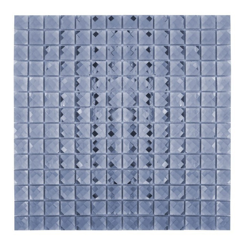 Glass Mosaic Tile Diamond 30.5 x 30.5 cm, big, grey, 1pc