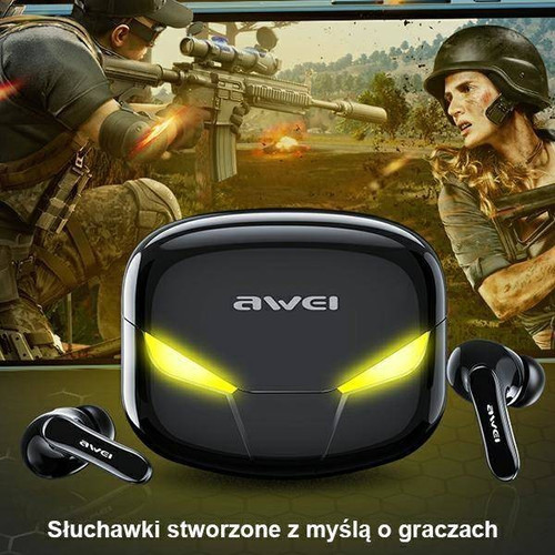 AWEI Headphones Bluetooth 5.0 T35 TWS, black
