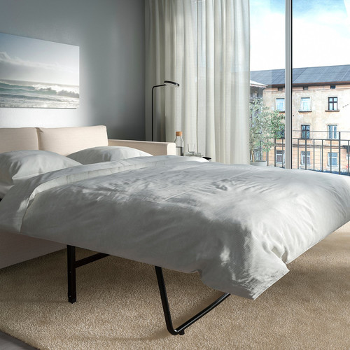 VIMLE 2-seat sofa-bed, Gunnared beige