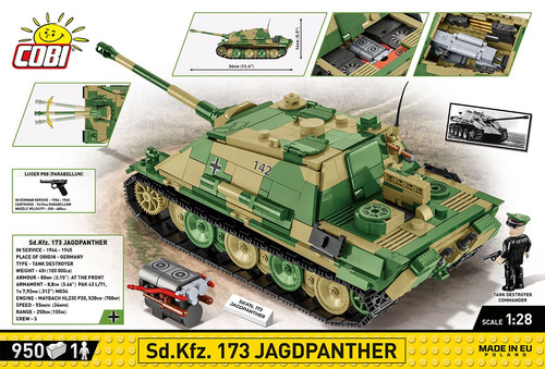 Cobi Blocks Historical Collection WWII Sd.Kfz.173 Jagdpanther 950pcs 9+