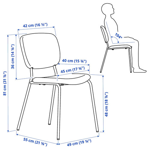 VIHALS / VIHALS Table and 6 chairs, white/white Tibbleby beige-grey, 120/180x74 cm