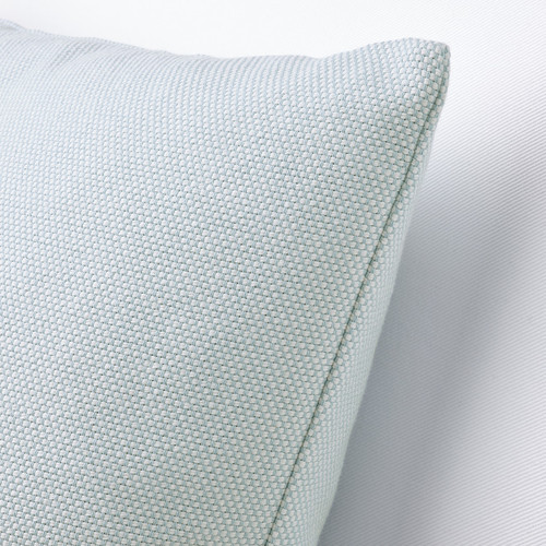 SANDTRAV Cushion cover, light blue/white, 45x45 cm
