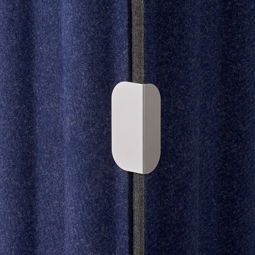 EILIF Screen for desk, blue, 120x48 cm