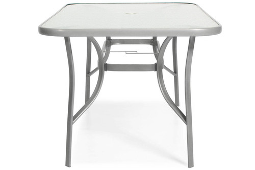Outdoor Dining Table PORTO 150, silver