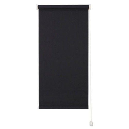 Plain Blackout Roller Blind Colours Boreas 45x180cm, black