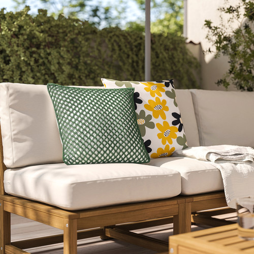 TOFTÖ Cushion cover, dark grey-green outdoor/indoor , 50x50 cm