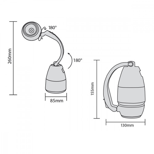 MacLean Camping LED Lamp 3in1 MCE294