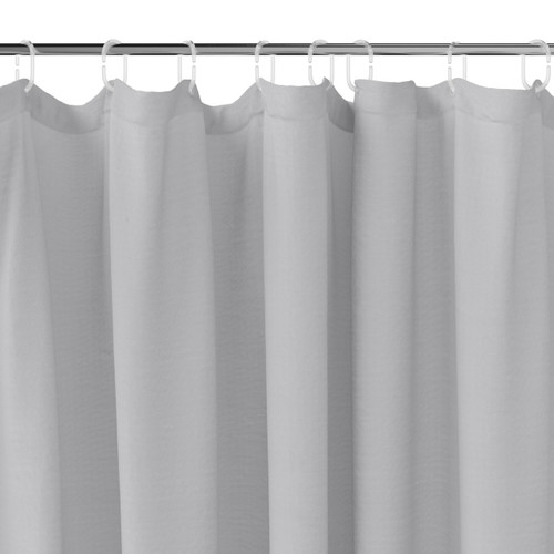 GoodHome Shower Curtain Kina 180 x 200 cm, grey