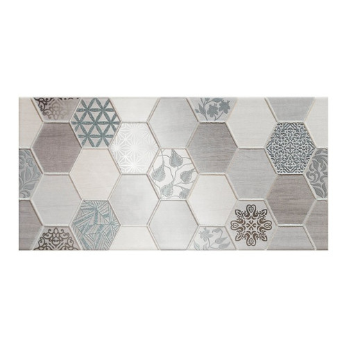 GoodHome Decorative Wall Tile Veloso 25 x 36 cm, 1pc, mosaic, grey