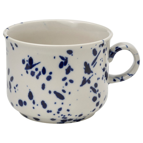 SILVERSIDA Mug, patterned/blue, 40 cl