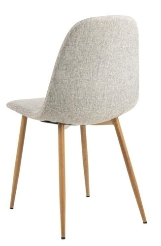 Dining Chair Celia, light grey/natural