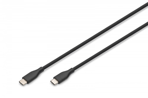 DIGITUS USB-C silicone connection cable, 1m, black