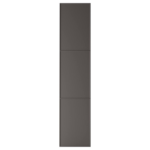 MERÅKER Door with hinges, dark grey, 50x229 cm