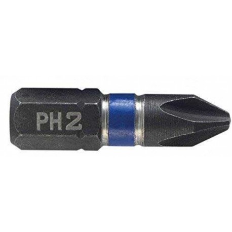 Irwin Phillips Impact Insert Bits PH1 x 25mm/2pcs