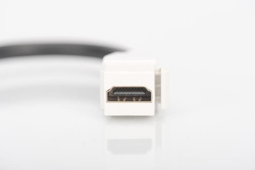 Digitus HDMI 2.0 Keystone Jack for DN-93832, with 12cm cable pure white (RAL 9003)