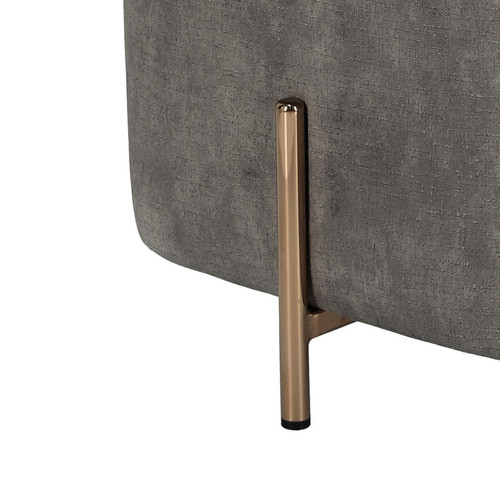 Pouffe Izbit Velvet, light grey