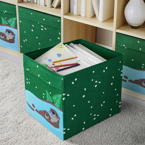 SKOGSDUVA Box, multicolour, 33x38x33 cm
