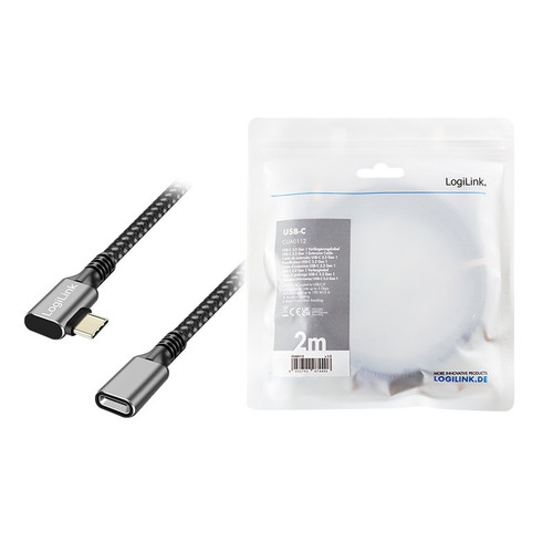 LogiLink USB3.2 Gen1 cable to USB -C/F, PD, 2m