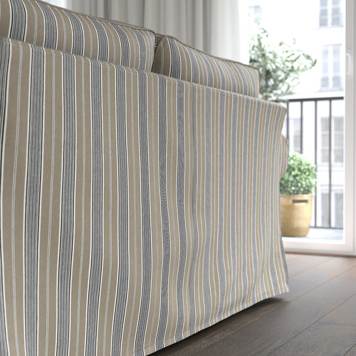 EKTORP 3-seat sofa, Karlshov beige/multicolour