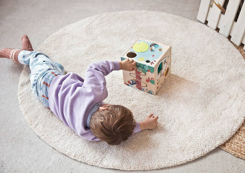 LILLIPUTIENS Wooden Activity Cube - Farm 12m+