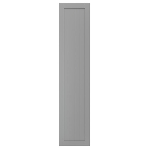 GULLABERG Door with hinges, grey, 50x229 cm