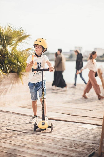SCOOTANDRIDE Helmet for children S-M 3+ Lemon