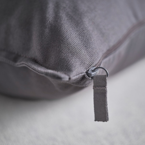 GURLI Cushion cover, dark grey, 50x50 cm