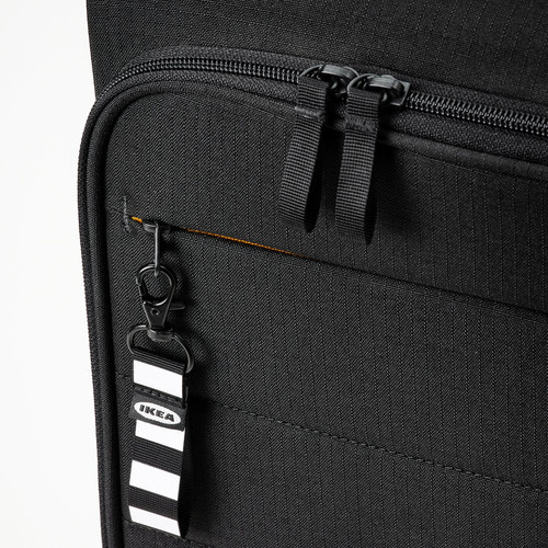 VÄRLDENS Cabin bag on wheels, black, 34x20x54 cm/30 l