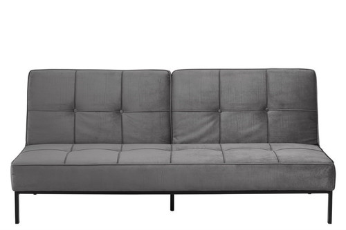 Actona Sofa-Bed Perugia, velvet, grey