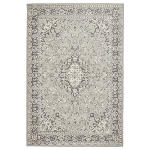 VEDBÄK Rug, low pile, light grey, 133x195 cm