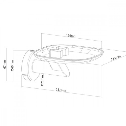 MacLean Wall Bracket For Speakers Sonos One MC-840