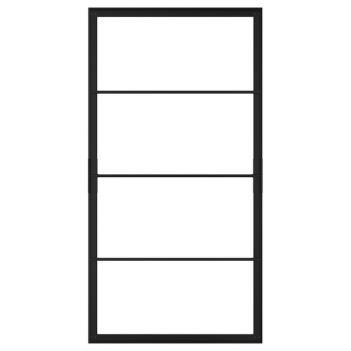 SKYTTA Sliding door frame, black, 102x196 cm