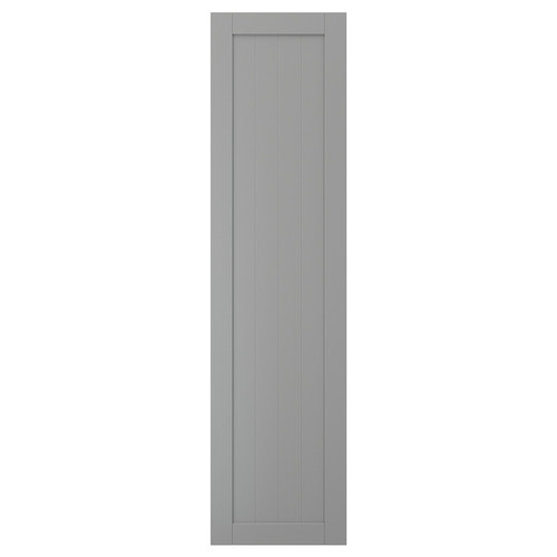 GULLABERG Door with hinges, grey, 50x195 cm