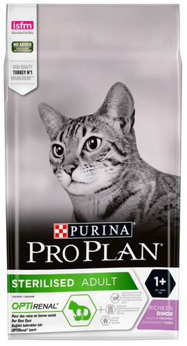 Purina Pro Plan Cat Sterilised Optirenal Turkey 10kg