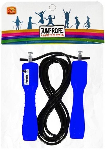 Jump Rope Skipping Rope with Jump Counter 250cm, 1pc, random colours, 5+