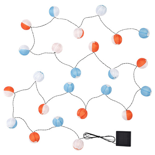 SOLVINDEN LED lighting chain with 24 lights, outdoor solar-powered/globe multicolour