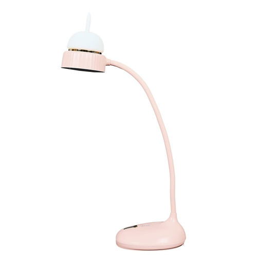 Desk LED Lamp Cat, battery-operated, pink