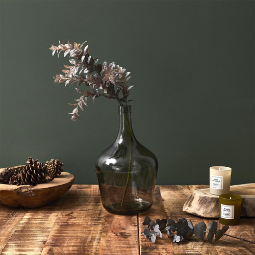 Vase Lerco Bonbon, glass, smoked